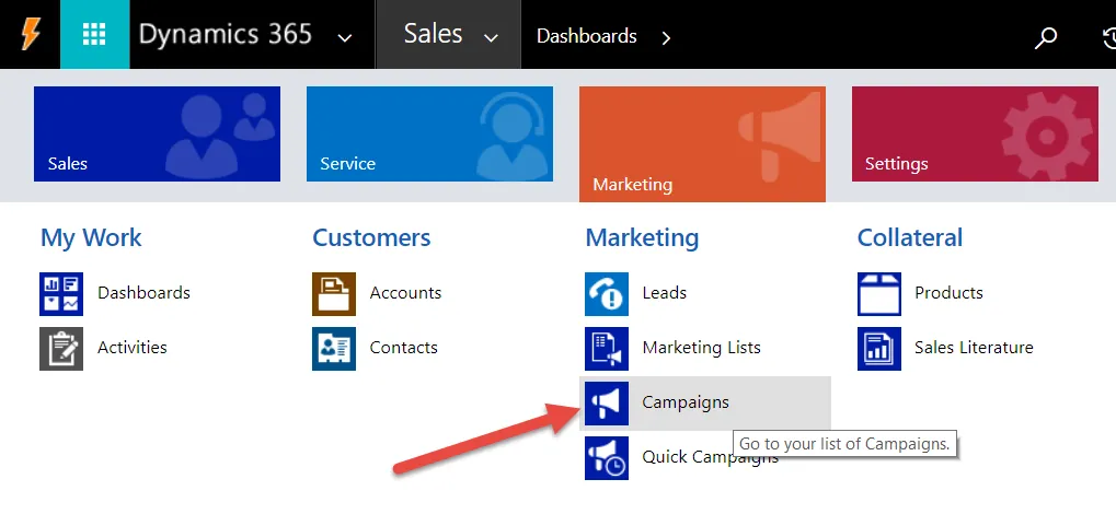 WordPress Dynamics Marketing Campaigns